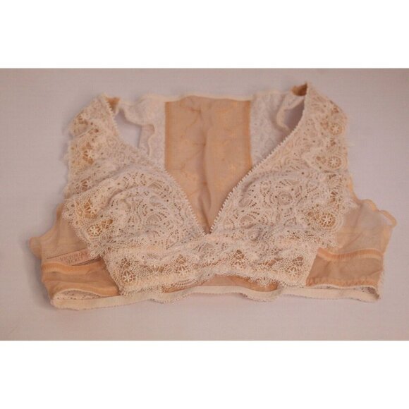 NWOT Victoria Secret Dream Angel Bralette Pull Over Cream/Beige Lace Size Small - Picture 4 of 14